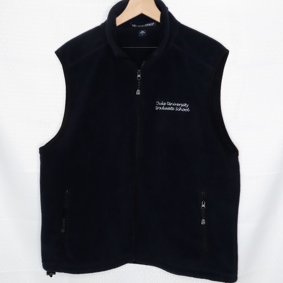 DUKE UNIVERSITY GRADUATE SCHOOL - FLEECE ZIP VEST - Picture 1 of 6